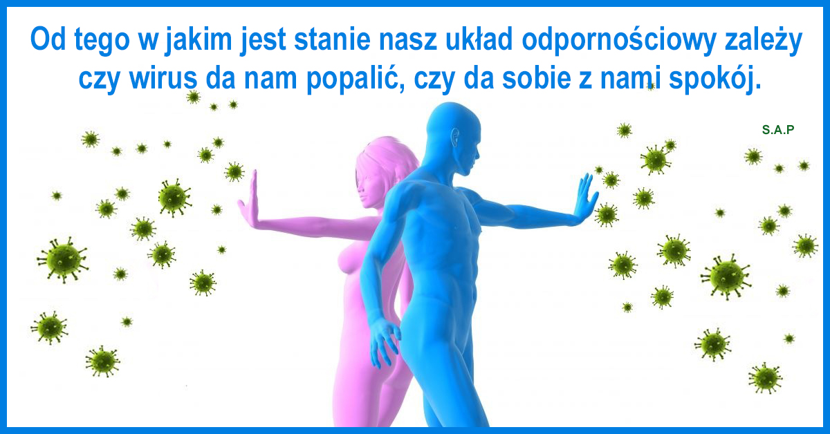 Układ odpornościowy jest najlepszym obrońcą przed wirusami. Od tego w jakim jest stanie zależy czy wirus da nam popalić, czy da sobie z nami spokój.