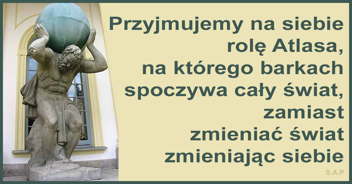 Naprawdę chcecie walki? Tylko proszę nie mylić walki z oporem, bo to inna bajka. Pisałem wielokrotnie, że każdy, kto walczy, musi przegrać!