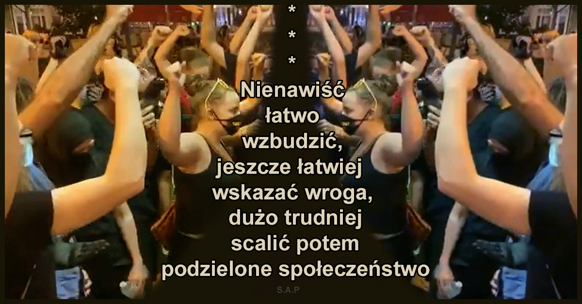 Dajcie nam spokojnie umrzeć na wirusa, bo to jest nasz życie i nasz wirus! A my tak łatwopalni, tak śmiesznie marni, dosłowni zbyt…