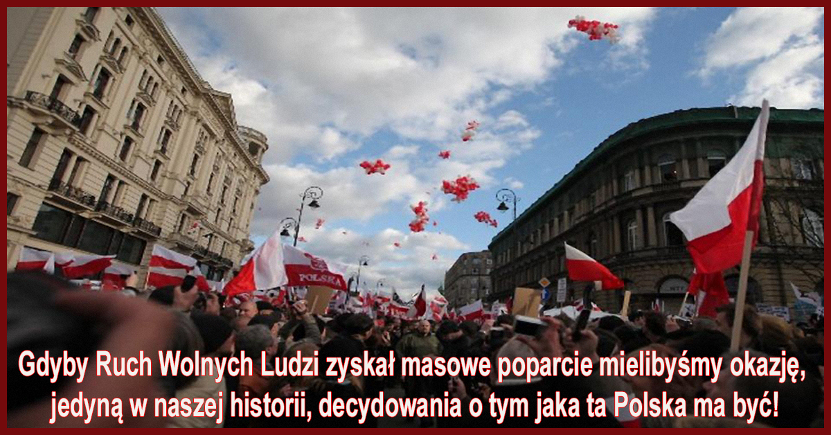 Nie jest ważny koordynator Ruchu Wolnych Ludzi, nie są ważne pomysły innych, które z nami nie rezonują, ważne jest to co MY wniesiemy do Ruchu, bo właśnie — jednością silni.