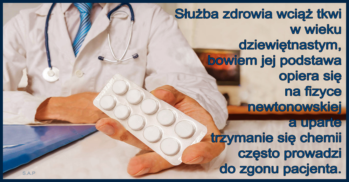 Medycyna jako wiedza całościowa przestała istnieć, ale wciąż istnieje medycyna alternatywna, ale nie zaleca się patientom niczego bulwersującego (przynajmniej dla mnie).