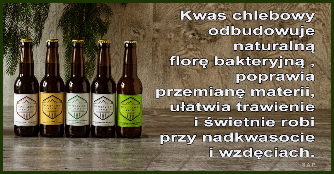 Kwas chlebowy odbudowuje naturalną florę bakteryjną w jelitach, poprawia przemianę materii, ułatwia trawienie i świetnie robi przy nadkwasocie i wzdęciach.