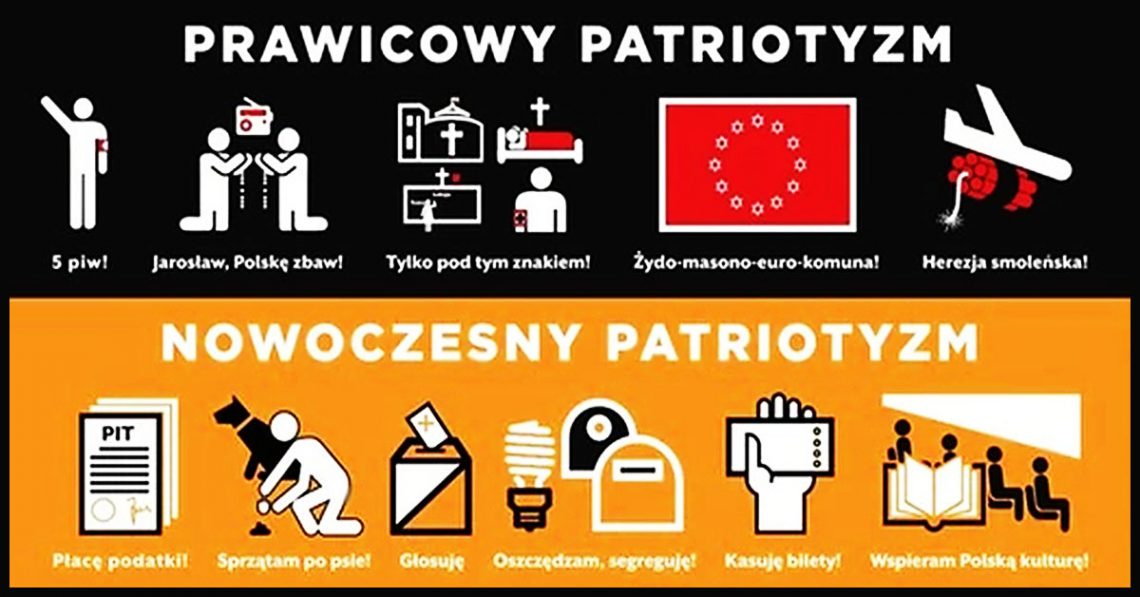 Bardzo przepraszam, że nie mieszczę się w sztywnych ramach promowanego patriotyzmu, ale to wcale nie znaczy, że nie znam tego uczucia.