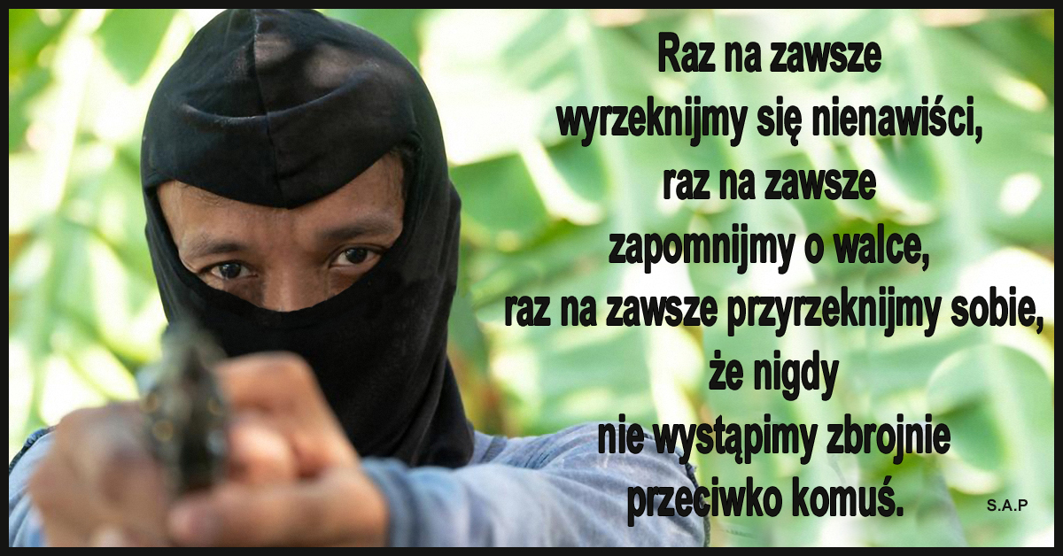 Od lat robi się wszystko, żebyśmy się dzielili i nienawidzili. Na tym fundamencie zbudowano rzeczywistość pełną przemocy, wyzyskiwania i dręczenia ludzi.