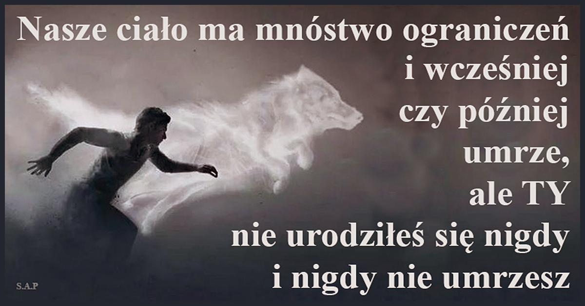 Jeśli uważasz, że nie istnieje świat ducha, to tak właśnie jest!!! On jest co prawda niewidzialny, ale dla Ciebie będzie również niedostępny!