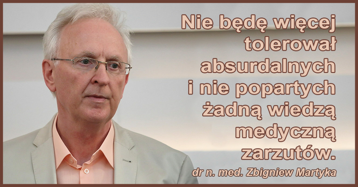 O wolności, która nie jest dana raz na zawsze, odważnych lekarzach, którzy walczą o prawdę, bo zdrowie pacjentów jest dla nich najważniejsze.