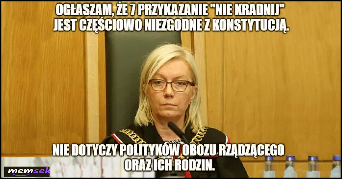 O hipokryzji związanej z przestrzeganiem konstytucji i jej zmiany, którą powinno zagwarantować referendum obowiązujące obligatoryjnie.