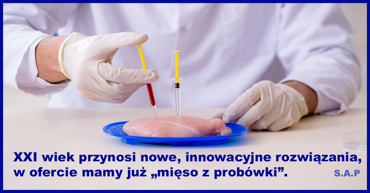 O sztucznym mięsie produkowanym w laboratoriach, które właśnie wchodzi na rynek, bretarianach i pobieraniu energii chi wprost z otoczenia.