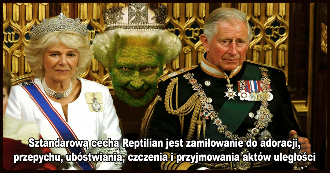 O paradnej gigantomanii, jaka była koronacja króla Karola, która podobno może być pozostałością po Reptilianach uwielbiających adorację, przepych i ubóstwianie.