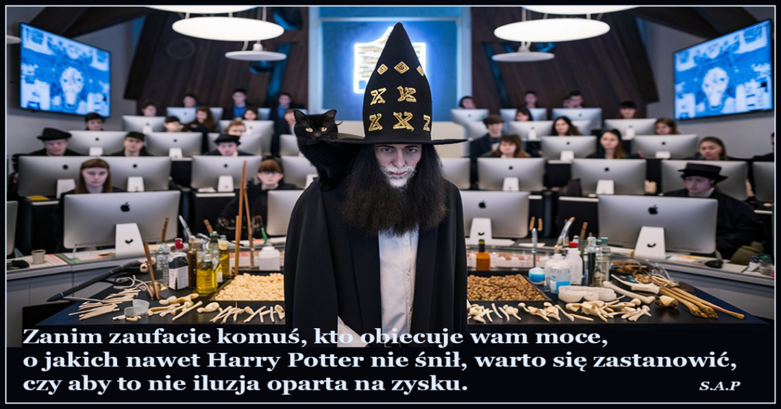 Zanim zaufacie komuś, kto obiecuje wam moce, o jakich nawet Harry Potter nie śnił, warto się zastanowić, czy aby to nie iluzja oparta na zysku.