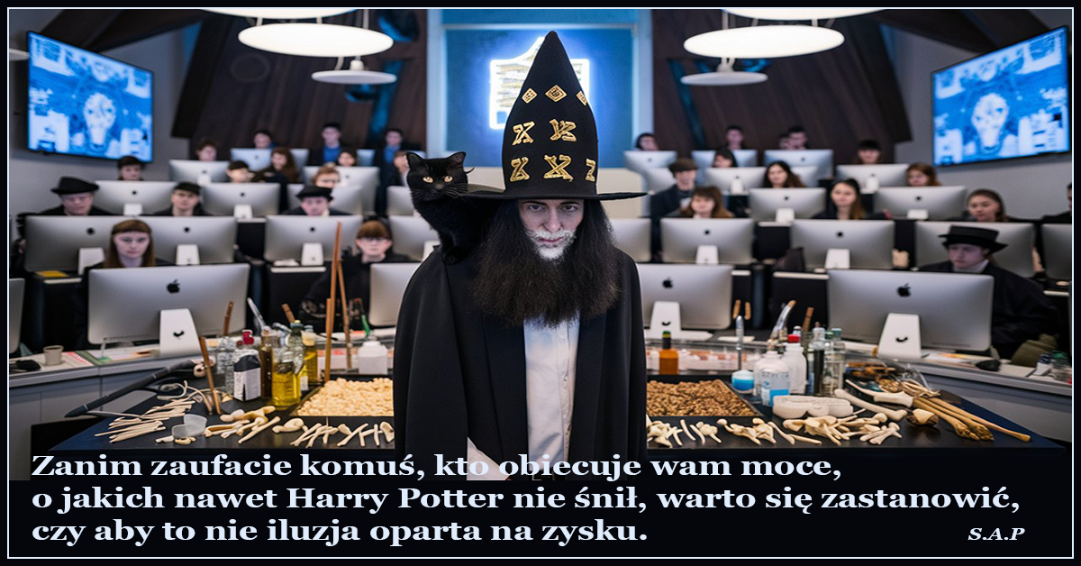 Zanim zaufacie komuś, kto obiecuje wam moce, o jakich nawet Harry Potter nie śnił, warto się zastanowić, czy aby to nie iluzja oparta na zysku.