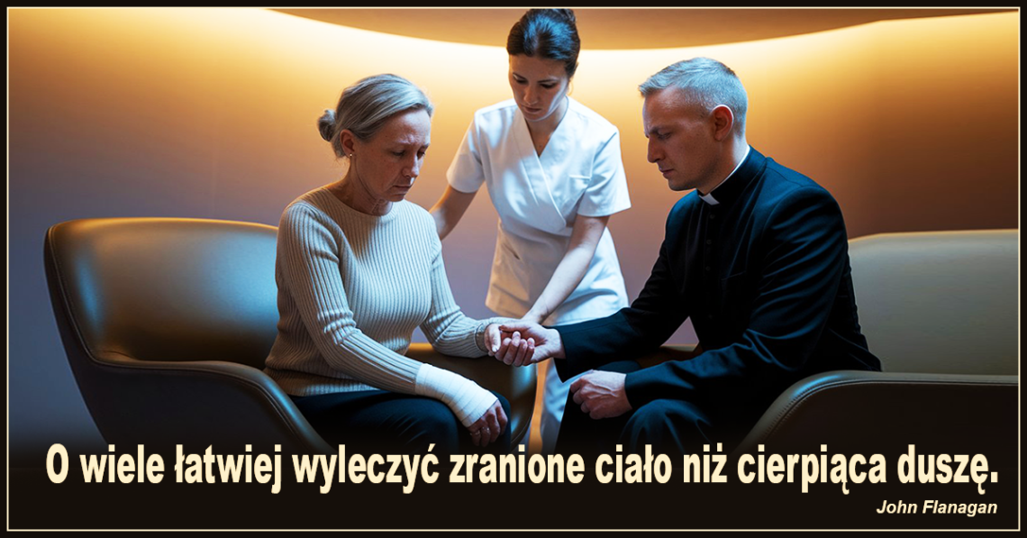 O wiele łatwiej wyleczyć zranione ciało niż cierpiąca duszę. - John Flanagan