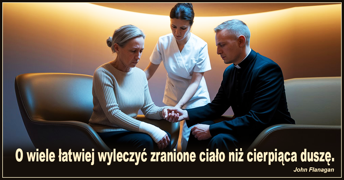 O wiele łatwiej wyleczyć zranione ciało niż cierpiąca duszę. - John Flanagan