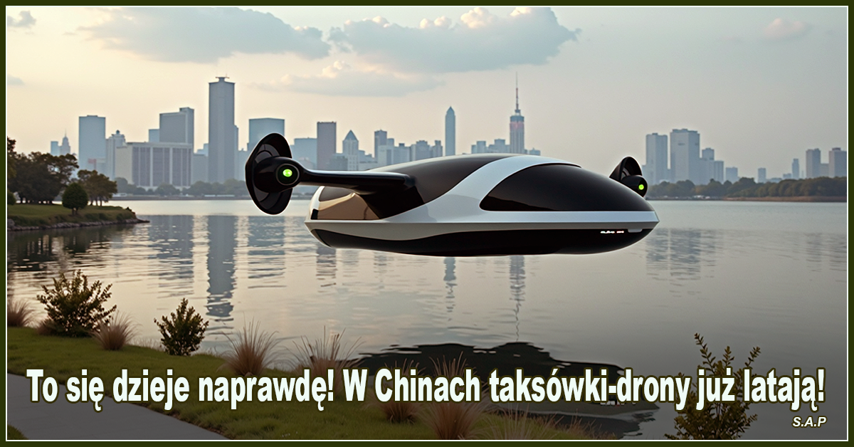 To się dzieje naprawdę! W Chinach taksówki-drony już latają! - SAP