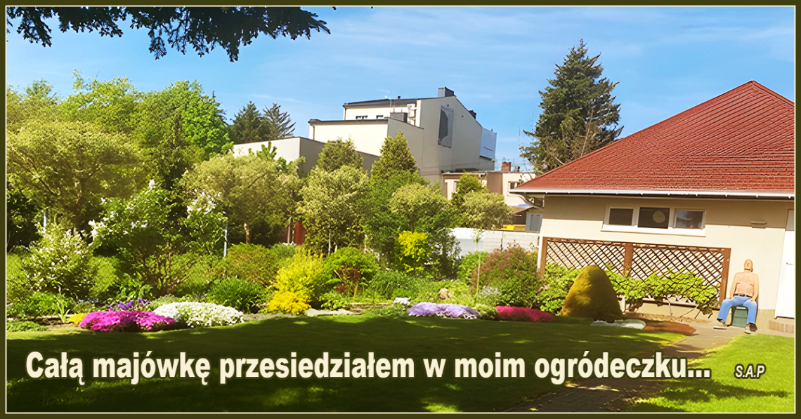 Całą majówkę przesiedziałem w moim ogródeczku… – SAP.