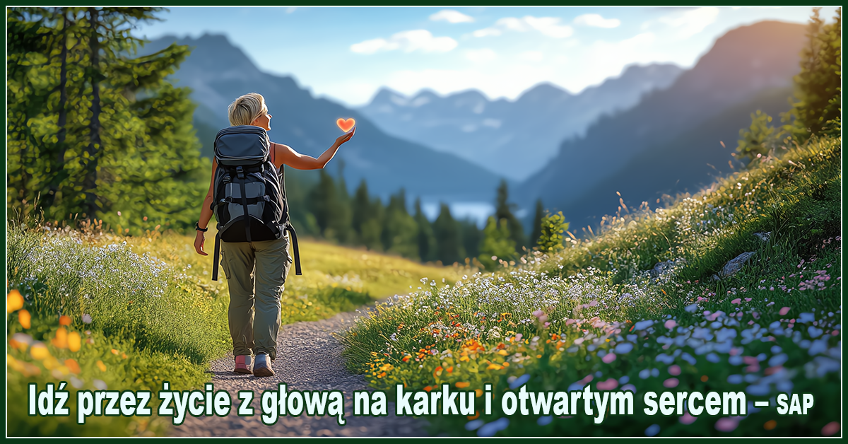 Idź przez życie z głową na karku i otwartym sercem – SAP.