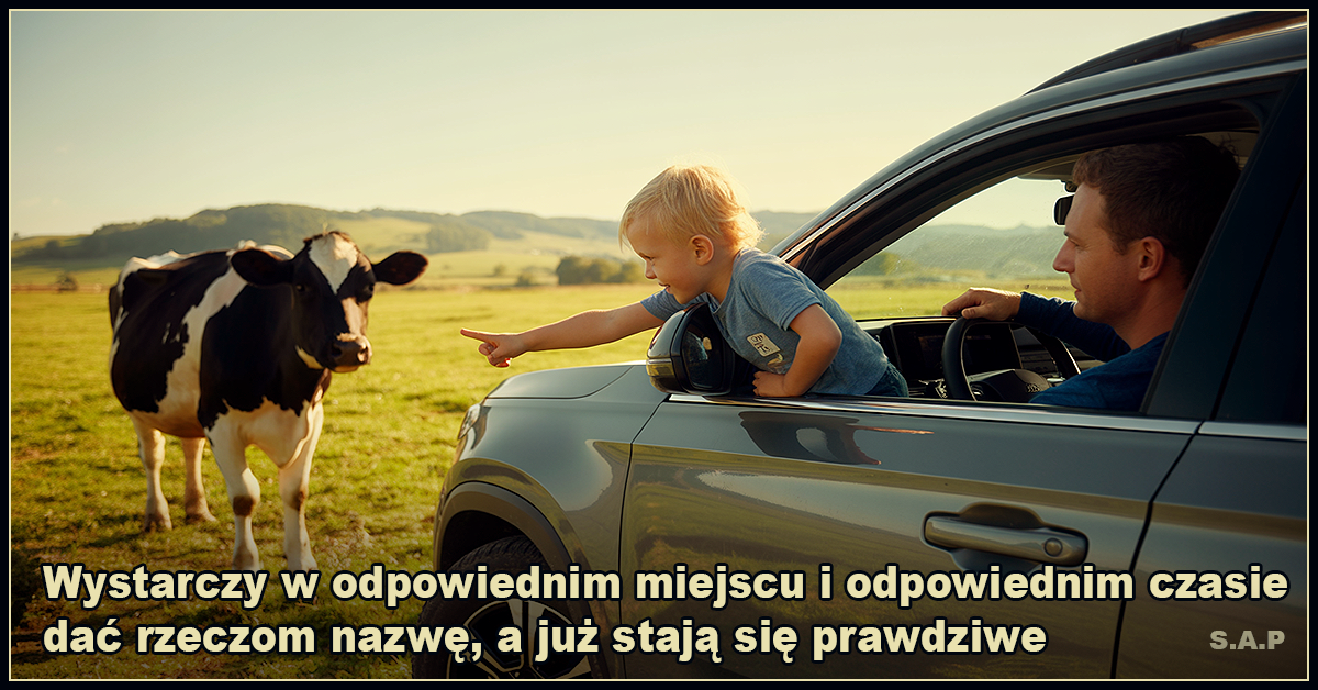 Wystarczy w odpowiednim miejscu i odpowiednim czasie dać rzeczom nazwę, a już stają się prawdziwe - SAP