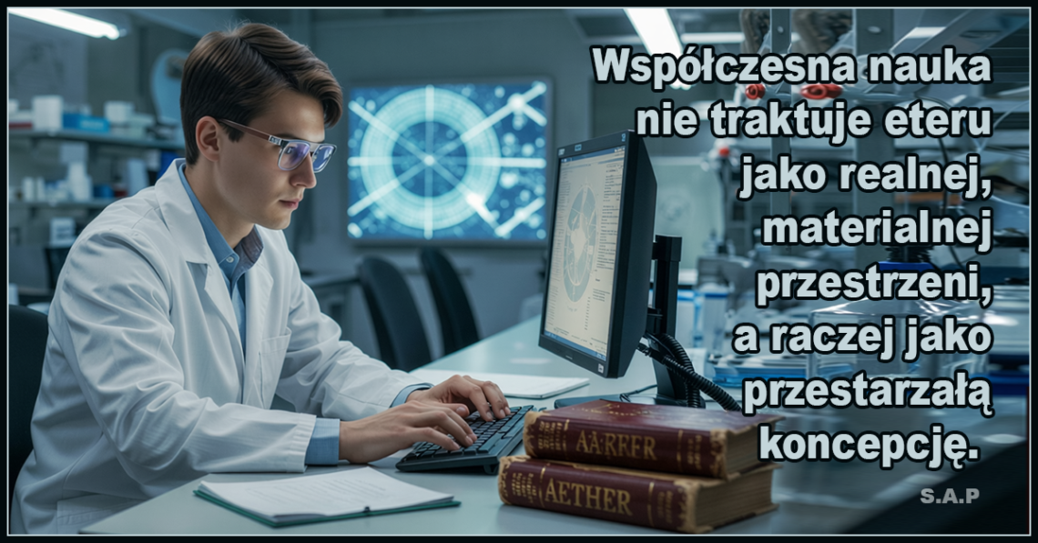 Współczesna nauka nie traktuje eteru jako realnej, materialnej przestrzeni, a raczej jako przestarzałą koncepcję. - SAP