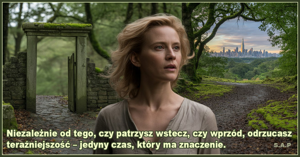 Niezależnie od tego, czy patrzysz wstecz, czy wprzód, odrzucasz teraźniejszość – jedyny czas, który ma znaczenie. - SAP